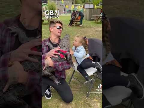 Emotional support ALLIGATOR denied entry to baseball game #USA #Baseball #GBNAmerica