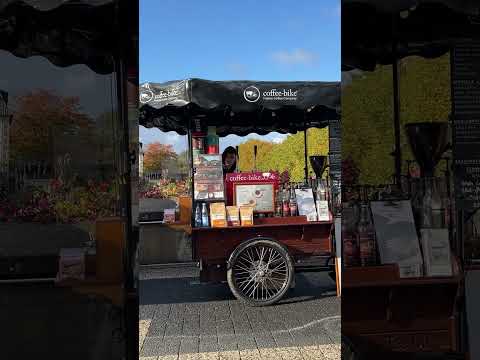 Mô hình người Đức bán Caffee - Bike  trên đường phố tại nước Đức 🇩🇪