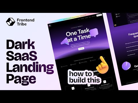 Create a Stunning Dark Theme SaaS Landing Page: Frontend Dev Tutorial