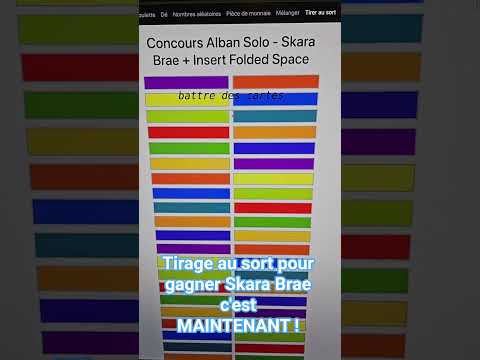 Résultat du #concours Skara Brae @FoldedSpace 🥳