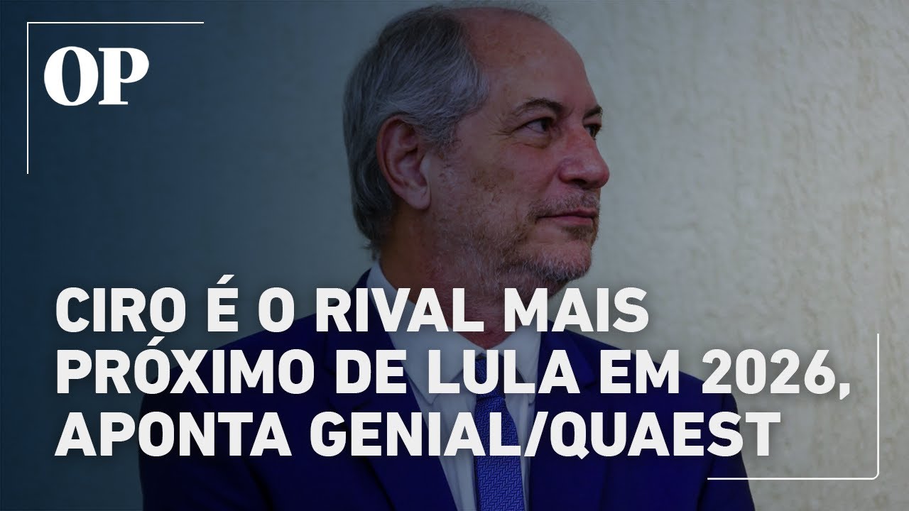Ciro Gomes é quem mais se aproxima de Lula em segundo turno, diz Genial/Quaest
