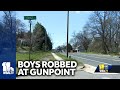 3 boys robbed at gunpoint, bicycles stolen