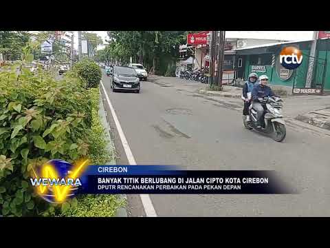 Banyak Titik Berlubang di Jalan Cipto Kota Cirebon