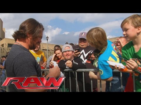 AJ Styles rencontre les fans avant Raw