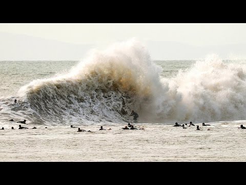Surfing Mutant Waves at Californias Beast of Backwash: Sandspit