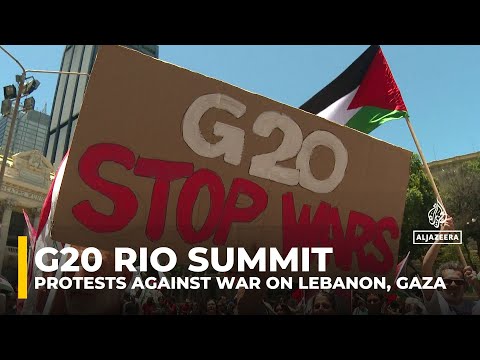 Brazil: Protestors near G20 summit demand immediate ceasefire in Gaza and Lebanon