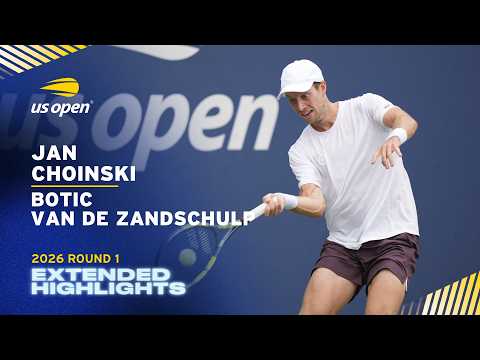 Jan Choinski vs. Botic van de Zandschulp Extended Highlights | 2026 US Open Round 1
