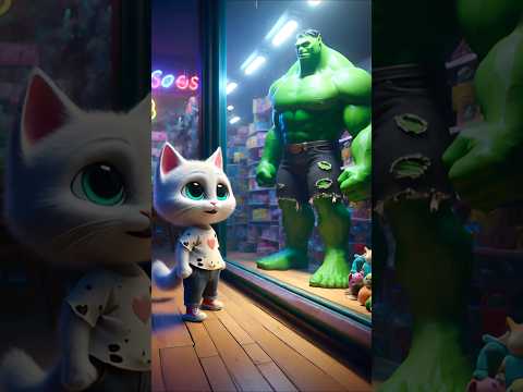 🔥Poor cat was🔥 mocked by friends for hulkman 😿🔥 | Emotional ai animated story #monkeymoon7