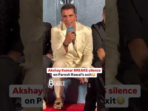 Akshay Kumar on Paresh Rawal’s exit from Hera Pheri 3. #shorts
