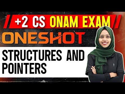 Plus Two Computer Science Onam Exam | Data Structures And Pointers | Oneshot | Exam Winner +2