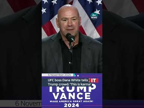 Dana White: 'This is what happens when the machine comes after you' #itvnews #usa #trump
