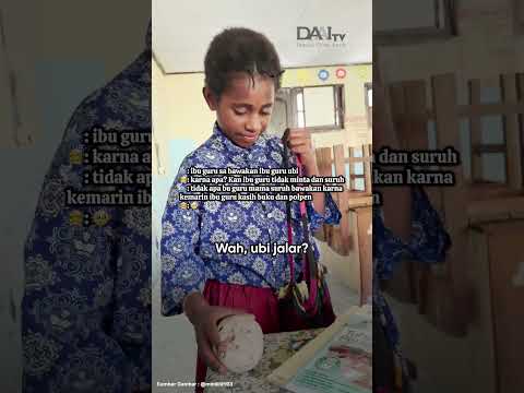 Setuju nggak kalo anak Papua punya hati yang tulus? 🥹 #anakpapua #murid #guru #daaitv