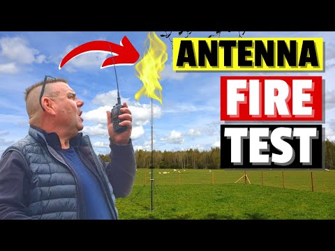 Trying to Melt a Loading Coil on a Vertical Antenna (DX Commander Rapide)
