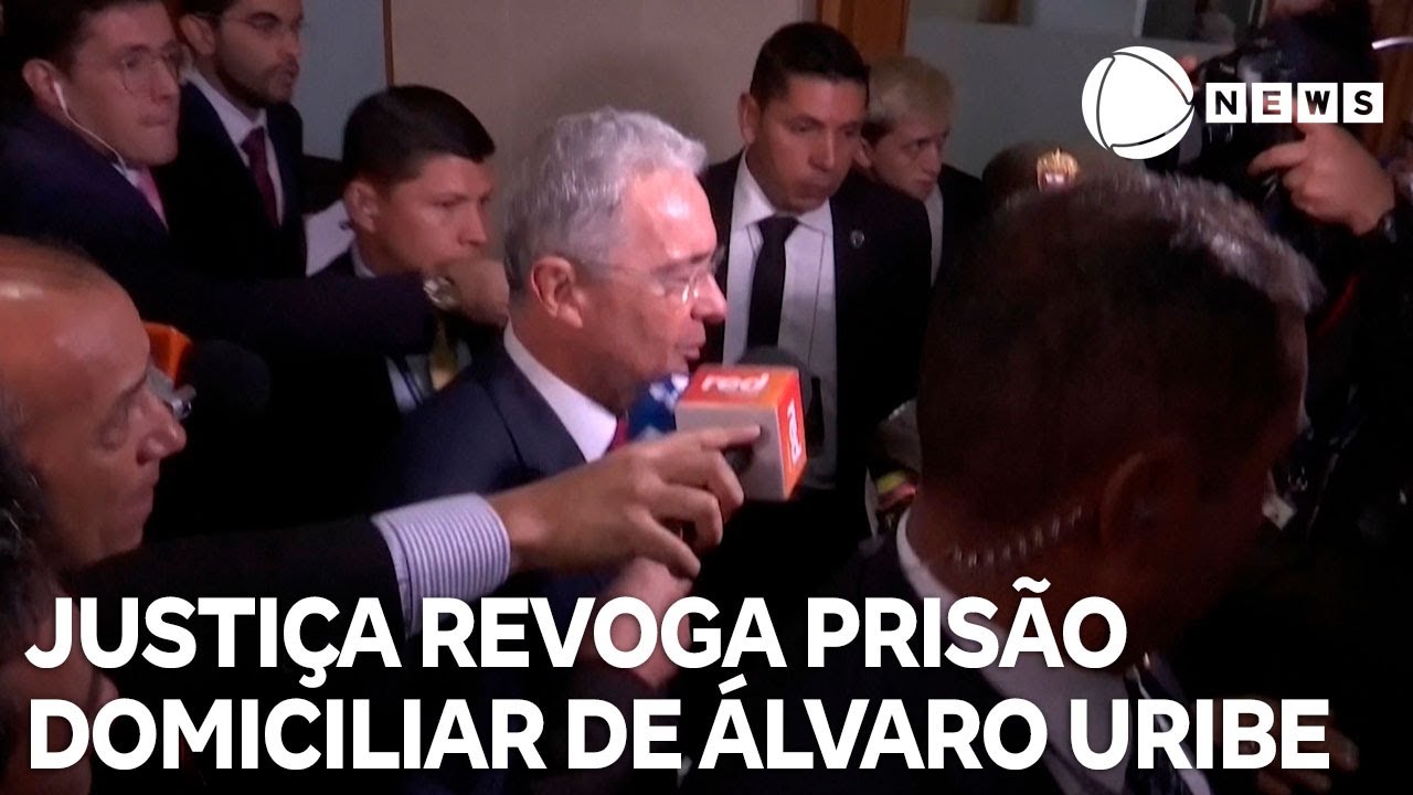 Justiça revoga prisão domiciliar de Álvaro Uribe, ex-presidente da Colômbia