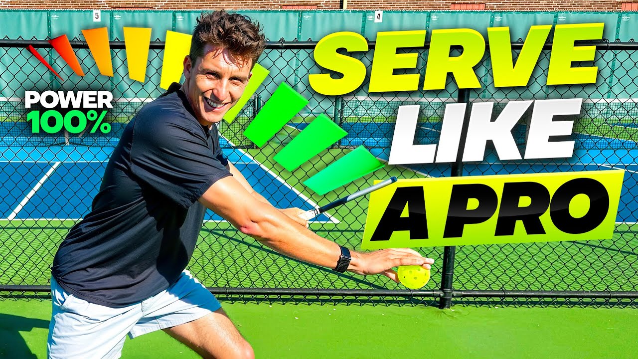 How to Serve Absolute BOMBS in Pickleball (Max Power + Spin)