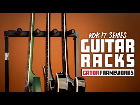 Your guitars, perfectly parked!  🚘  Frameworks Guitar Racks