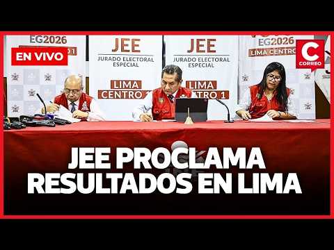 JEE proclama resultados descentralizados de elecciones presidenciales | Correo