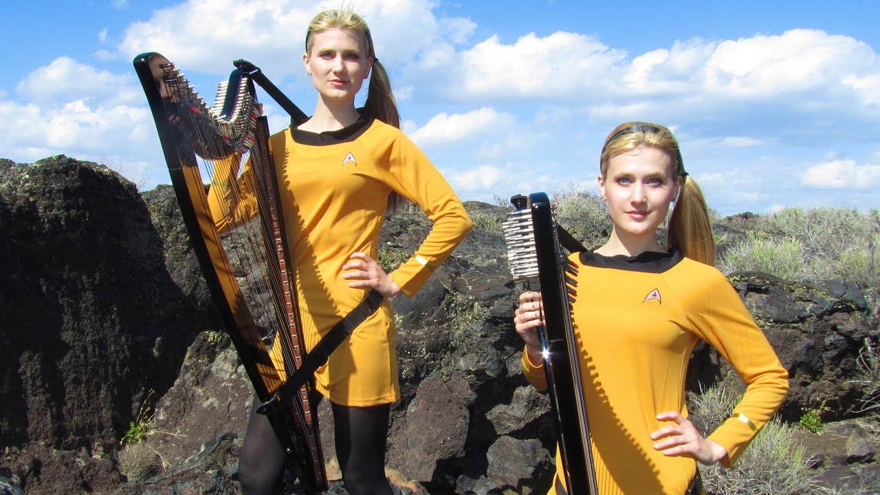 Buy A Harp >> STAR TREK Theme (TOS at very end) Harp Twins electric- Camille and Kennerly - YouTube Buy A Harp >> STAR TREK Theme (TOS at very end) Harp Twins electric- Camille and Kennerly - YouTube