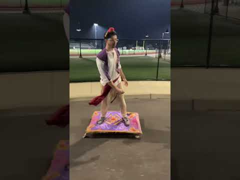 Build Kit Boards powered Aladdin magic carpet takes on Halloween!