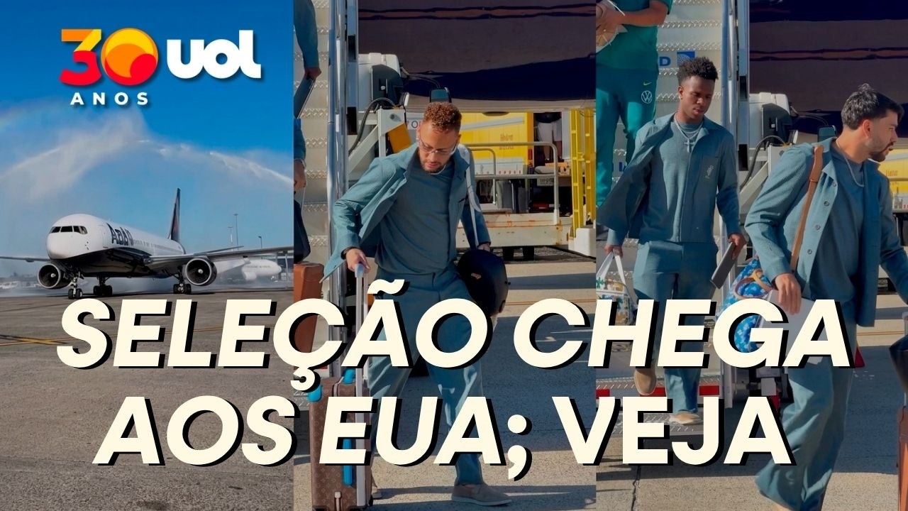 SELEÇÃO BRASILEIRA DESEMBARCA NOS EUA E COMEÇA PREPARAÇÃO FINAL PARA A COPA DO MUNDO; VÍDEO