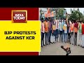Hyderabad gang-r*pe horror: BJP activists hit the streets, burn effigy of TS CM KCR