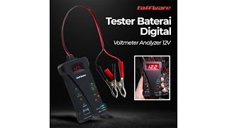 Pratinjau video produk Taffware Tester Baterai Digital Voltmeter Analyzer 12V - CNBJ-805