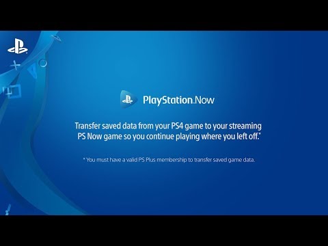 How can I transfer saved game data from PS4 to PS Now"