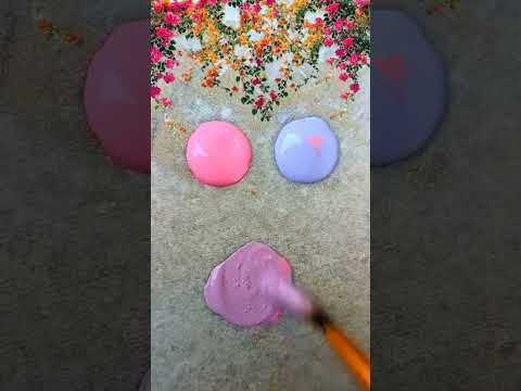 pink 🩷+ purple 💜 colour mix #diy #song #art #shorts #viral #ytshorts