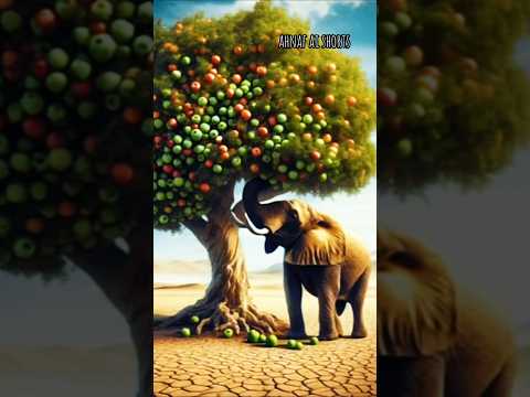 The elephant broke the cat’s tree of pain #shorts #short