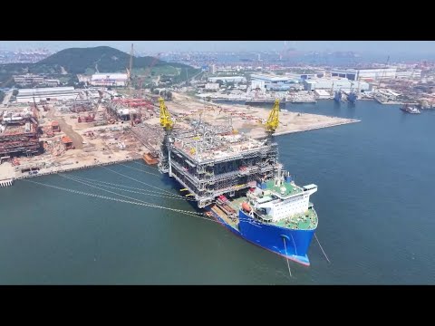 China-built largest international offshore oil platform delivered