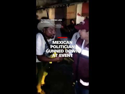 Mexican politician gunned down at event
