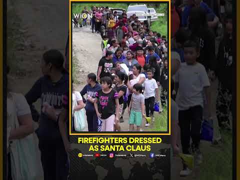 Guatemala: Firefighters Dressed as Santa Claus Rappel From Bridge to Deliver Gifts | WION Shorts