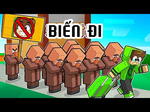Minecraft Sinh Tồn Nhưng Mọi Người Bị Dân Làng Độc Ác Đuổi Khỏi Làng 😭