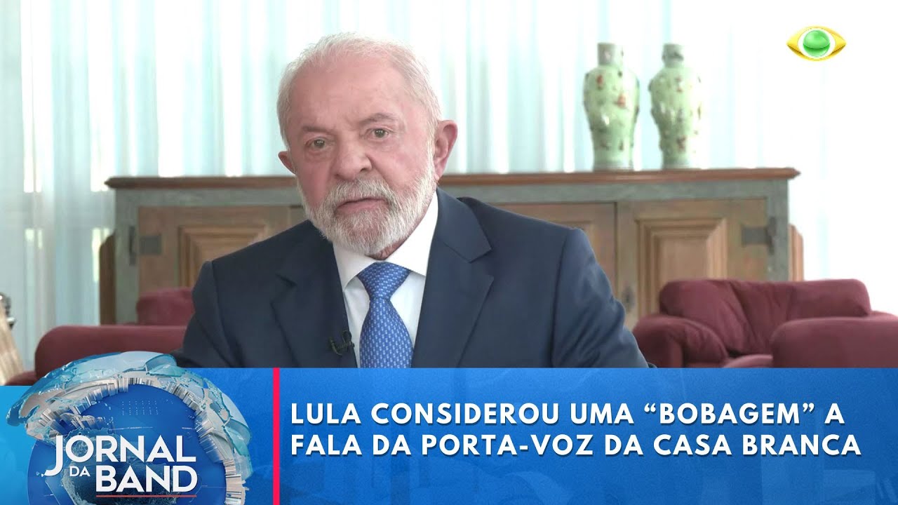 Lula fala de porta voz americana sobre força militar no Brasil foi bobagem | Jornal da Band