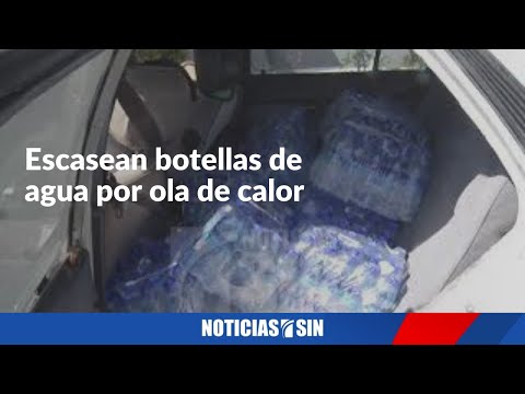 Escasean botellas de agua por ola de calor