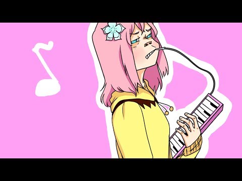 playing the melodica while following random cosplayers