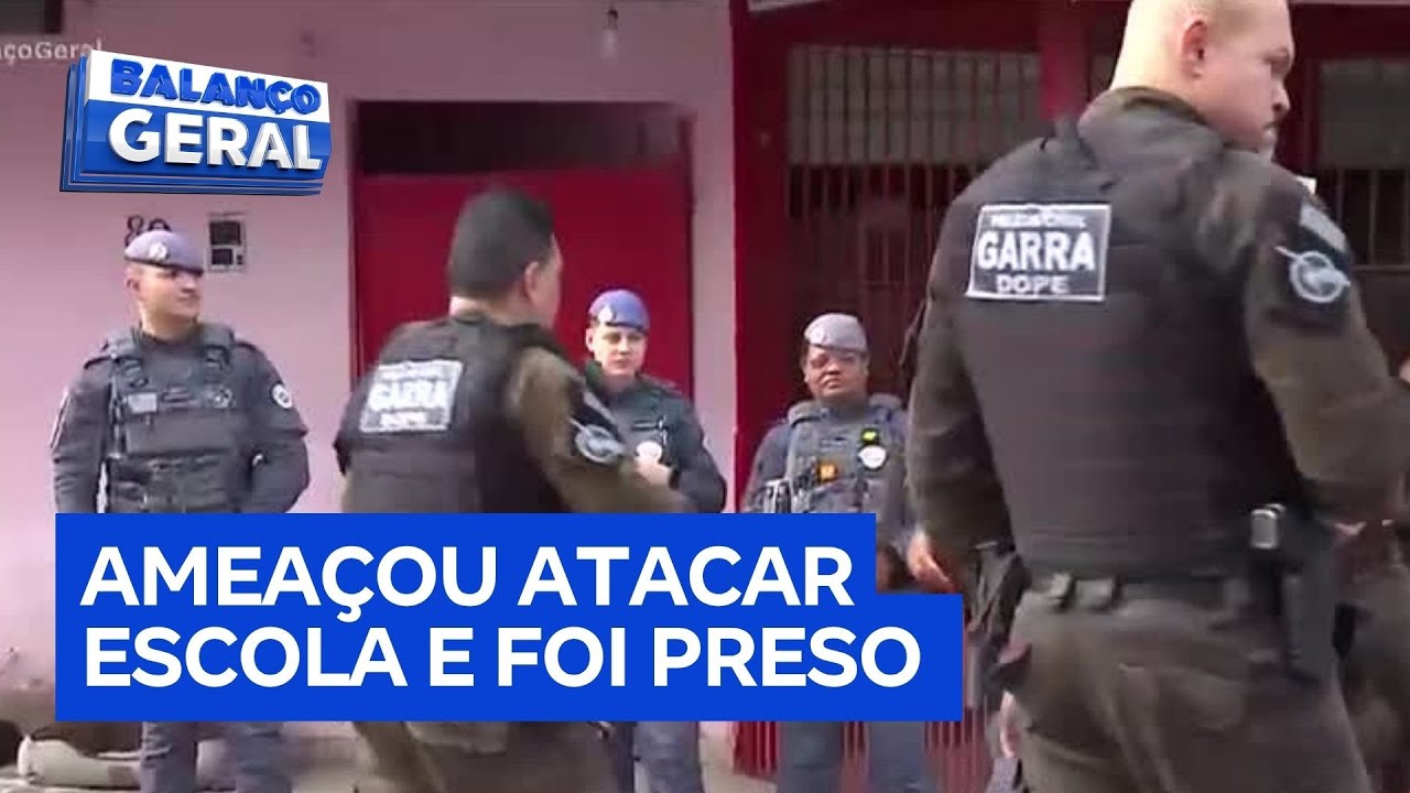 Estudante que ameaçou atacar escola é apreendido na zona sul de São Paulo