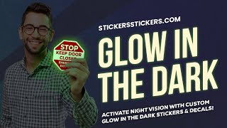 Custom Glow In The Dark Stickers