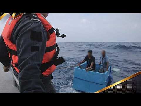 两名渔民在冷藏箱中漂流五天后获墨西哥海岸警卫队救援