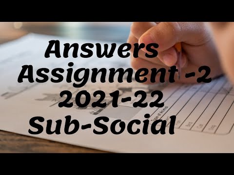 Class 10th Assignment 2(sept) Social Answers 2021-22|Social Assignment Ans.|Assignment-2 in English