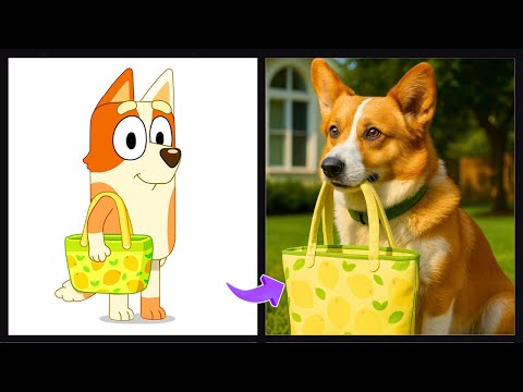 HOW BLUEY CHARACTERS LOOK IN REAL LIFE!