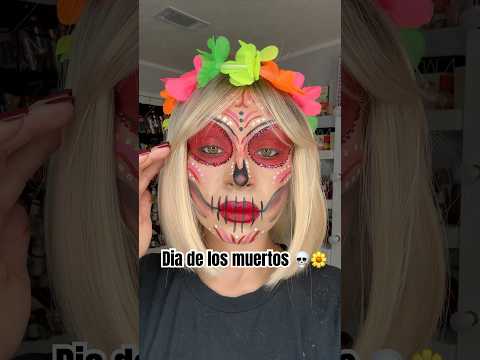 Honoring life, celebrating memory 💀🌼 #makeup #beauty #diadelosmuertos #fyp #dayofthedead