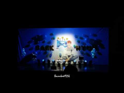 170504 BAEKHYUN Birthday party 큥일파티 Baekhyun saying i love you