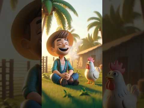 “Kisaan Ko Heart Attack Aaya 😱 But Dekho Murga Ne Kya Kiya! 🐔💔 | Emotional Story | 3D Animation”