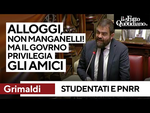 Grimaldi: "Agli studenti servono alloggi, non manganelli. Invece il governo foraggia privilegi"