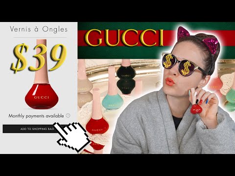 $500 Gucci Luxury Nail Polish Haul Review🤑