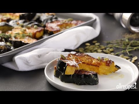 Side Dish Recipes - How to Make Parmesan Roasted Acorn Squash