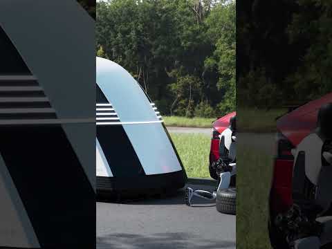 Robovan with Optimus Will Change Your Tires! #tesla #robovan #nowyouknow