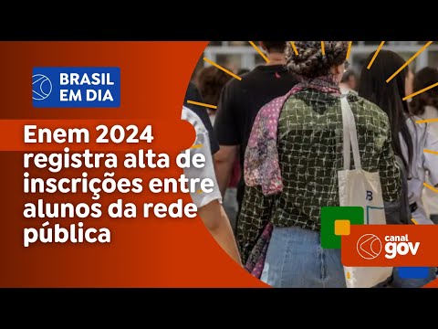 Enem 2024 registra alta de inscrições entre alunos da rede pública