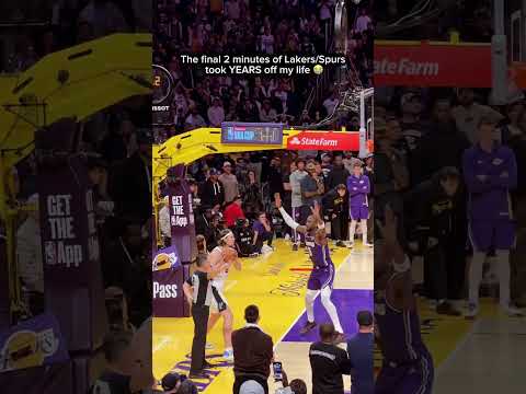 LEAVE IT TO THE LAKERS TO MAKE IT STRESSFUL 😂😭 5 IN A ROW FAMMMM 💜💛